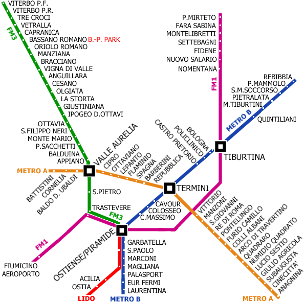 lineas del metro. con las líneas del metro